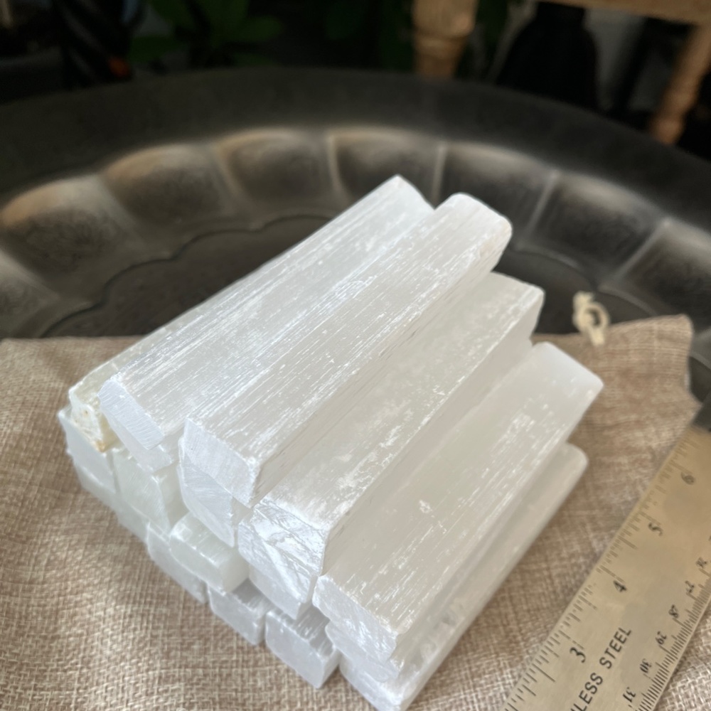 Three (3) Selenite Sticks - Picture 6 of 6